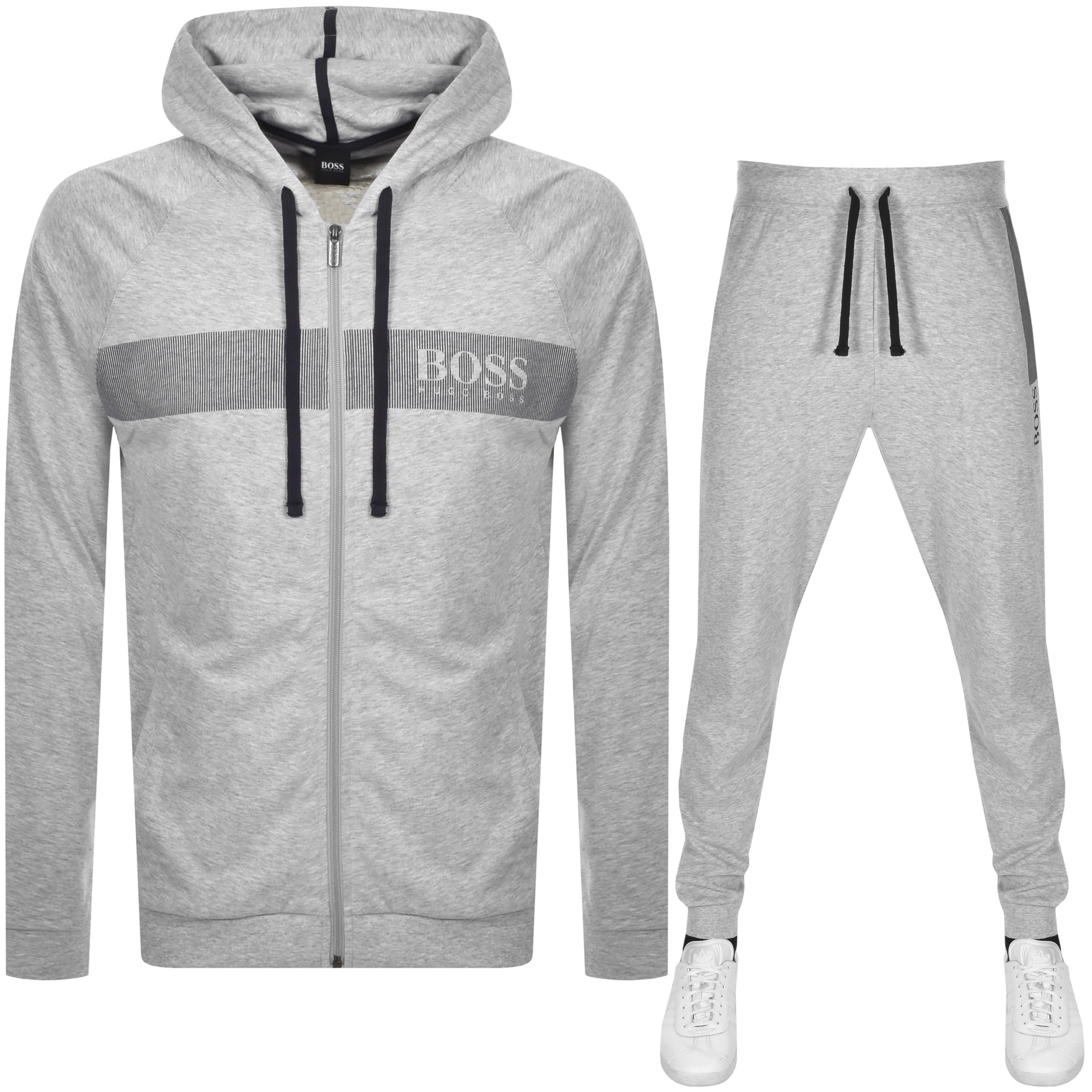 Alternative Image for ProductBOSS Bodywear Lounge Logo Tracksuit Grey1